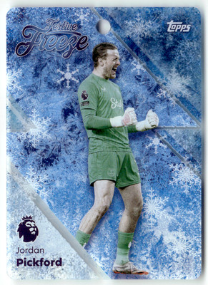 Topps Premier League 2025-26 Soccer No. FF 1 Jordan Pickford Festive Freeze