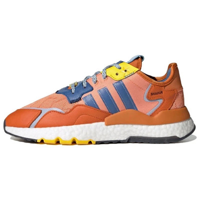 Adidas Ninja Nite Jogger Shoes Orange Blue Boost Size 9.5 (Q47199)