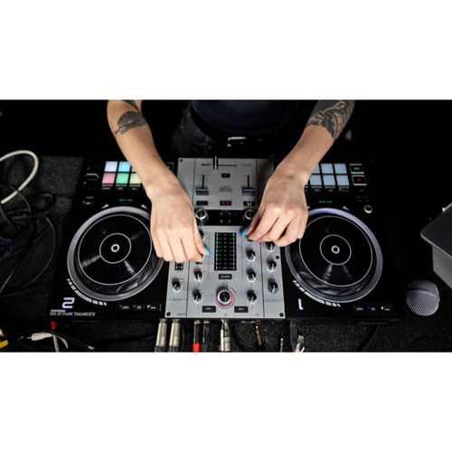Hercules DJ Controller Inpulse 500 Silver Edition con auriculares DJ45 y paño - Imagen 4 de 9