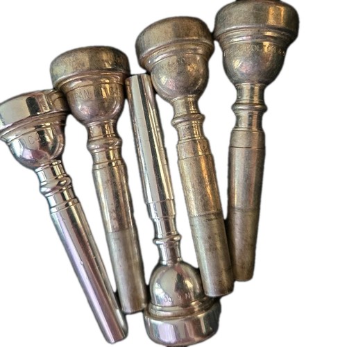 Lot of 5 Vintage Holton, Yamaha, Trumpet Mouthpieces Used in good Condition