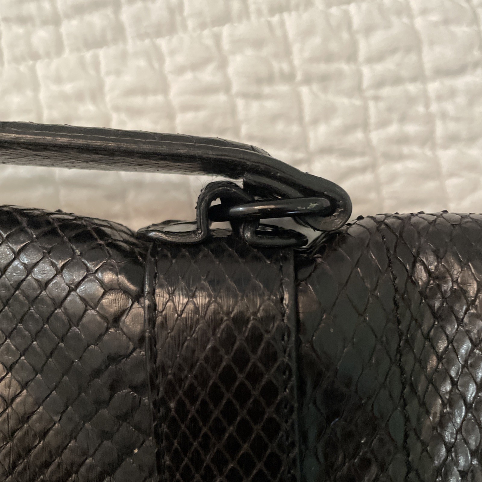 Proenza Schooler - Black Python Handbag/computer … - image 4