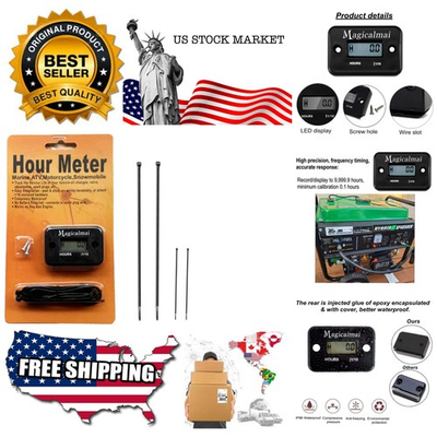 #ad #ad Inductive Hour Meter for Gas Engine Generator Lawn Mower Pressure Washer Mari... $19.99