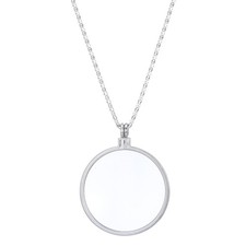 Magnifying Glass Necklace Monocle,5X Pendant,5X Silber