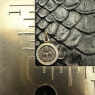 Sterling Silver Aztec-Style Sun Mask Charm