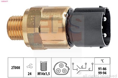 EPS Thermoschalter Temperaturschalter Kühlerlüfter 1.850.617 für E30 E34 E36 BMW