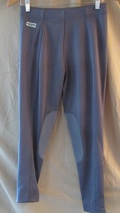 DUBLIN Ride Lite Breeches YOUTH Large Gray 29-32" Waist 36" Long 26" Inseam