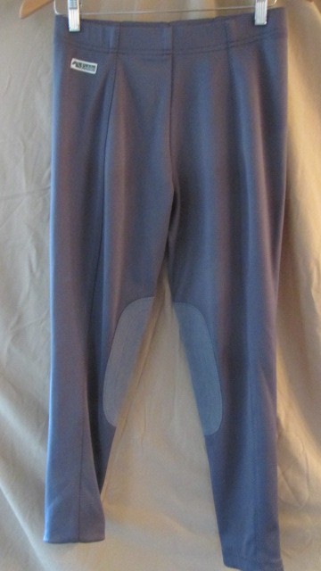 DUBLIN Ride Lite Breeches YOUTH Large Gray 29-32" Waist 36" Long 26" Inseam