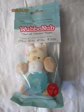 WubbaNub Giraffe Plush with Detachable Pacifier 0-6 Months