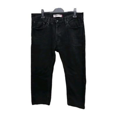 LEVI'S 505 Herren Jeans Schwarz Straight Denim Größe W36 L27 Classic Style