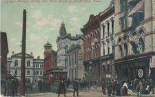 Postcard 1903 Madison Street Memphis Tennessee
