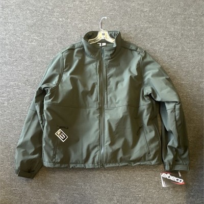 Elbeco Green Full Zip Stand-Up Collar 2XL/L Men Mid-Length Softshell Jacket
