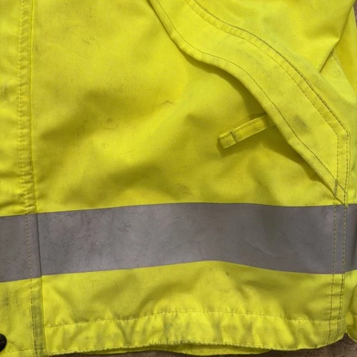 Carhartt Hi-Vis Reflective Safety Work Jacket Yellow/Black Sz M Class 3 Level 2 image 5