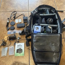 Canon EOS Rebel T3i DSLR Camera Body  Lenses Tamrac Bag  Flash  Straps MINT