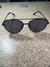 Diff Lenox BK-GR122 Black Aviator Sunglasses
