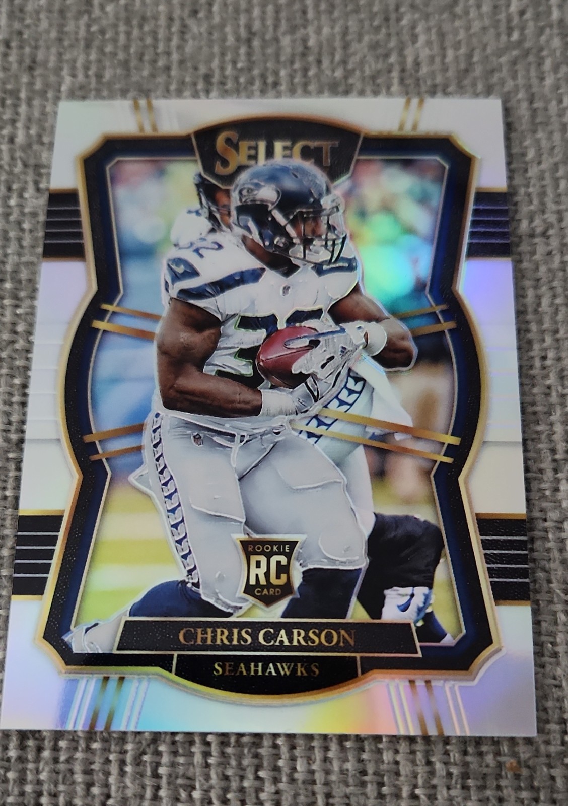 2017 Panini Select - Premier Level Chris Carson #192 Silver Prizm (RC)