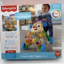 Fisher Price Learn With Puppy Walker New In Box Ages 6-36m G8 