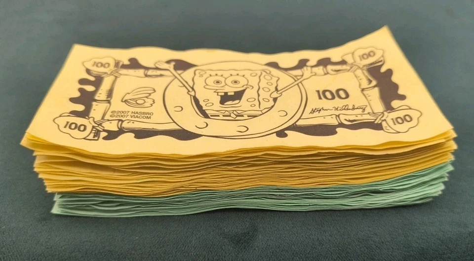 2007 SpongeBob SquarePants Operation Replacement 10 Pieces Parts , Cash & Cards - Image 3 of 4