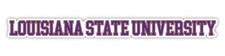 LSU Tigers College Text Vinyl Decal   White, Clear and Holo