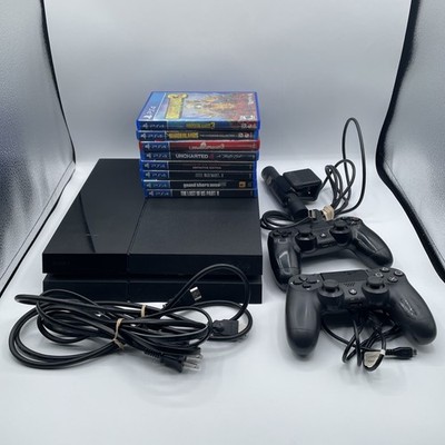 playstation 4 500 GB console PlayStation Camera Two Controllers 9 Games Read Des
