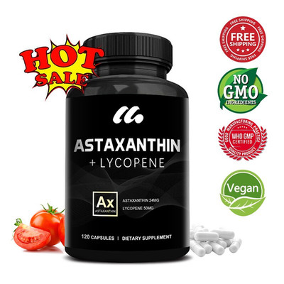 ASTAXANTHIN +LYCOPENE Extract Capsules-support Hair,Skin&Nail,Heart,Joint Health