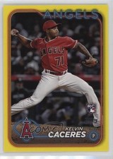 2024 Topps Series 2 Yellow Kelvin Caceres #680 d0b