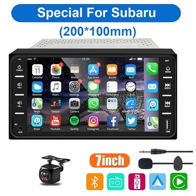 200*100 For Subaru Impreza 2008-2014 Car Stereo BT 7'' Radio Apple Carplay Player