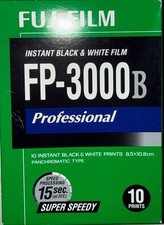 6 Boxes - New Old Stock Fuji Instant Pack Film FP-3000b Pack Film B/W - EXP 2014