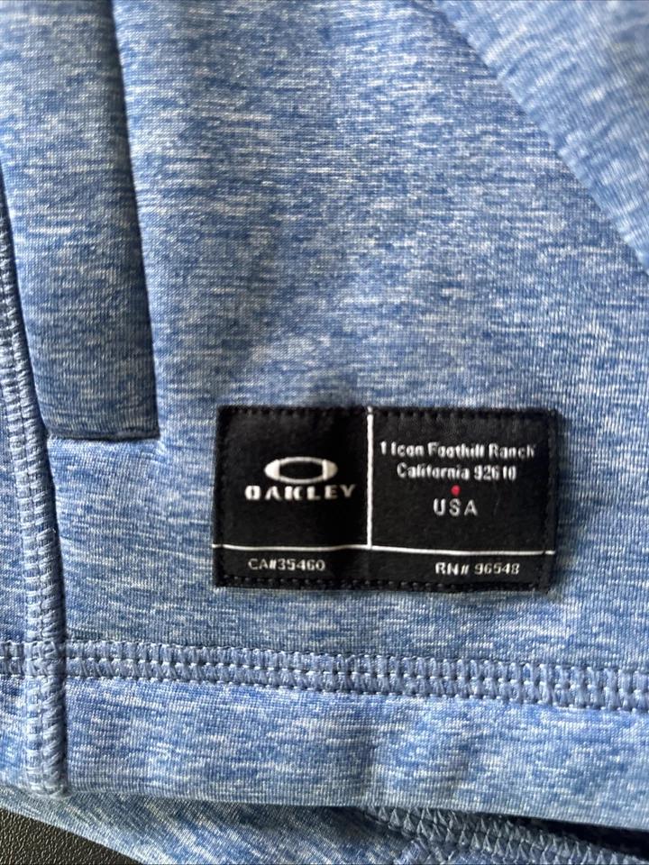 Chaqueta Oakley Mujer Slim Fit Cremallera Completa Azul Negro Talla Pequeña Foto 3 de 4