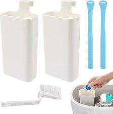 2 PCS Toilet Tank Tablet Holder Set, Toilet Tank Caddy Toilet Bowl Cleaner