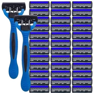 Nouveau rasoir hommes rasoir 3 Razo de sécurité réutilisable pour la lame en acier inoxydable