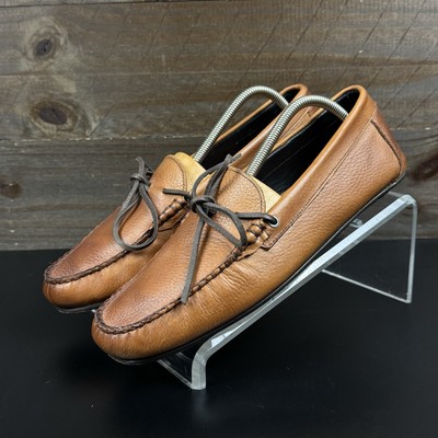 Allen Edmonds Men's The Super Sport Technogel Brown Leather Moccasin Sz 9.5 D