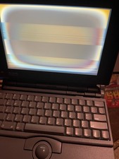 Macintosh PowerBook 140 Laptop Apple Mac Turns on Parts Only. Screen Is Burned.