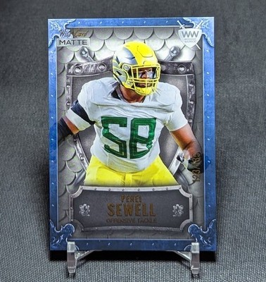 Penei Sewell Blue Weekend Warrior /135 Rookie RC 2021 Wild Card Matte Lions