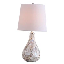  JYL1024A Mona 20.5" Mini LED Table Lamp, Cottage, Coastal, Seashell