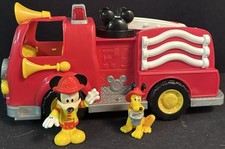 Disney Mickey Mouse Mickey's Fire Truck with Mickey and Pluto Lights Sounds