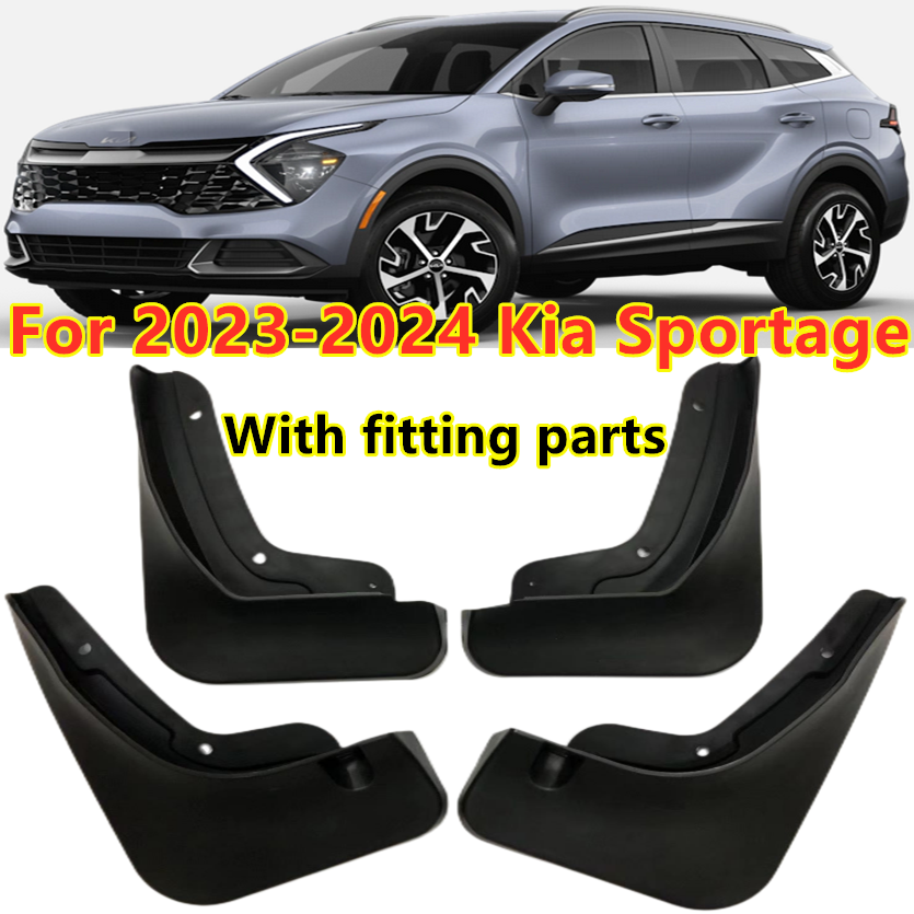 4pc Mud Flap Set For KIA Sportage 2022-2024 - Splash Guards, Fender Mudguards, High-Grade ABS - View #13