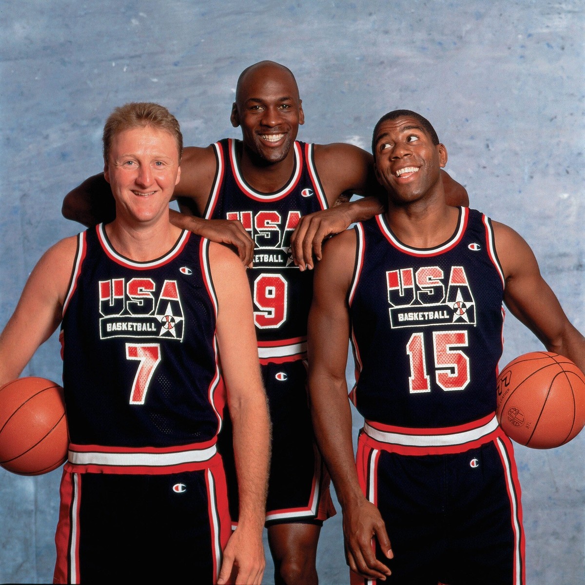 Authentic Mitchell & Ness Team USA 1992 Dream Team Larry Bird