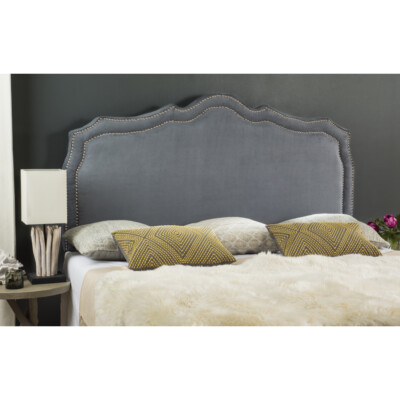 SAFAVIEH Skyler Headboard | Grey | Queen |
