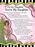 Blue Mountain Arts I'm So Thankful You're My Daughter By Suzy Toronto Miniatu... Blue Mountain Arts I'm So Thankful You're My Daughter By Suzy Toronto Miniatu...