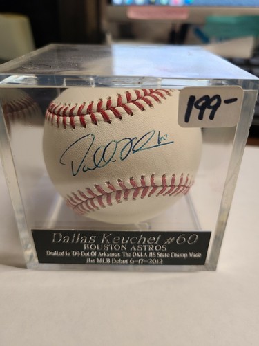 AUTOGRAPHED BASEBALL DALLAS KEUCHEL HOUSTON ASTROS TRISTAR COA