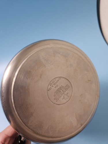 1801 Revere Ware 1,5 cuartos de galón 6" cacerola de acero inoxidable fondo de disco 95a con tapa - Imagen 4 de 8
