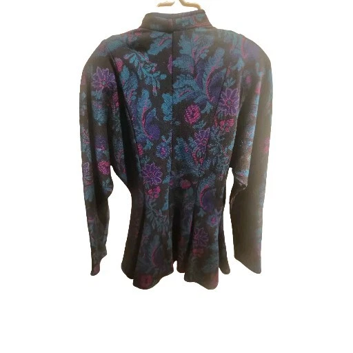 Chaqueta Blazer All That Jazz Para Mujer Talla 13/14 Vintage Años 80 Victoriano Vibraciones Retro Foto 2 de 3