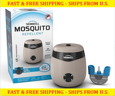 Thermacell Mosquito Repellent e55 RIVERBED Rechargeable W12 Hr Refill 20FT Range