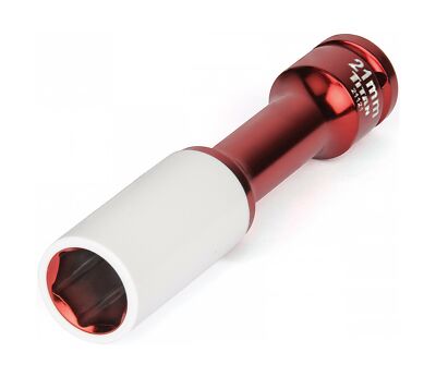 Titan 1/2-Inch Drive x 21mm Non-marring Impact Extra-Long Lug Nut Socket Durable