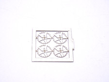 ALEZAN MODELS . ACCESSORY 1/43 . SET OF 4  RIM INTERIOR  ZENDER . PHOTOETCH .