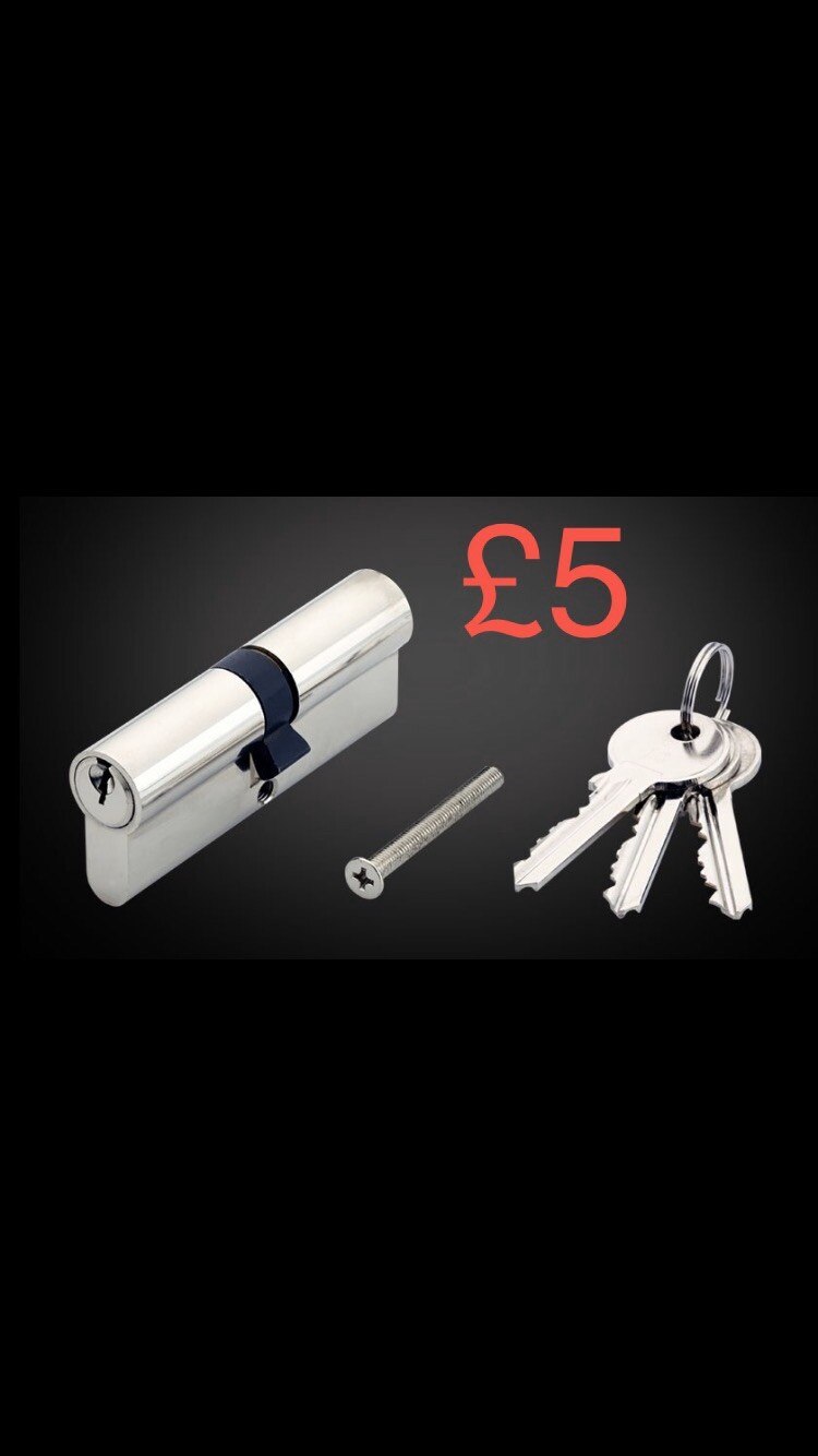 Euro Double Cylinder 5 Pin 35-35 (70mm) Nickel