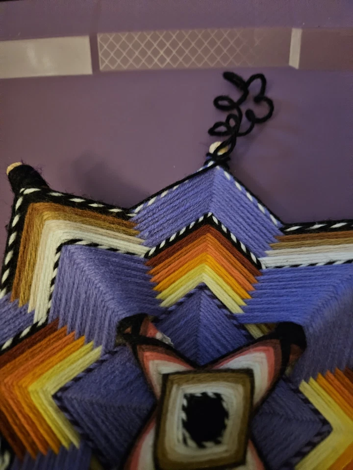 Mandala ojo de dios hecho a mano Gods Eye Foto 4 de 4