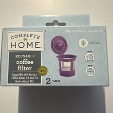 K-Cups Reusable Coffee Filters For KEURIG Coffee Maker 2 filters New
