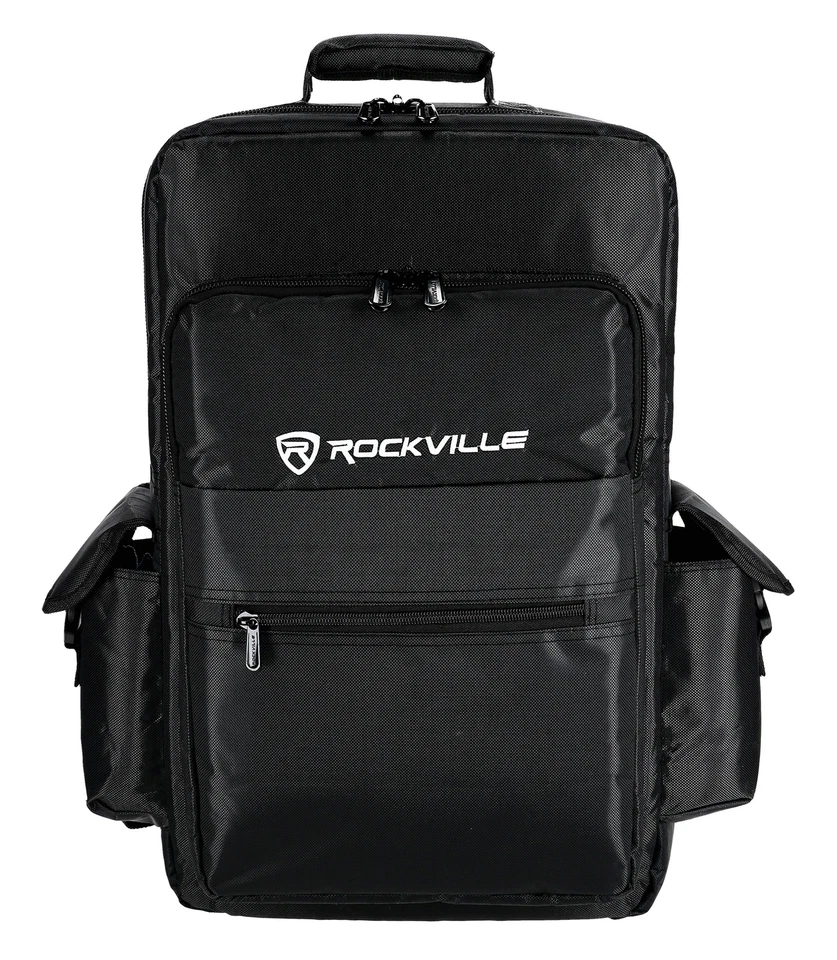 Rockville RVBAG25 22" x 14" Padded Bag Backpack For DJ Controller/Mixer/Keyboard - Image 2 of 4