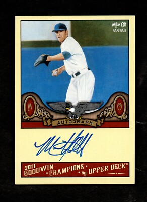 2011 Goodwin Champions MIKE OTT Rangers Cubs White Sox Autograph